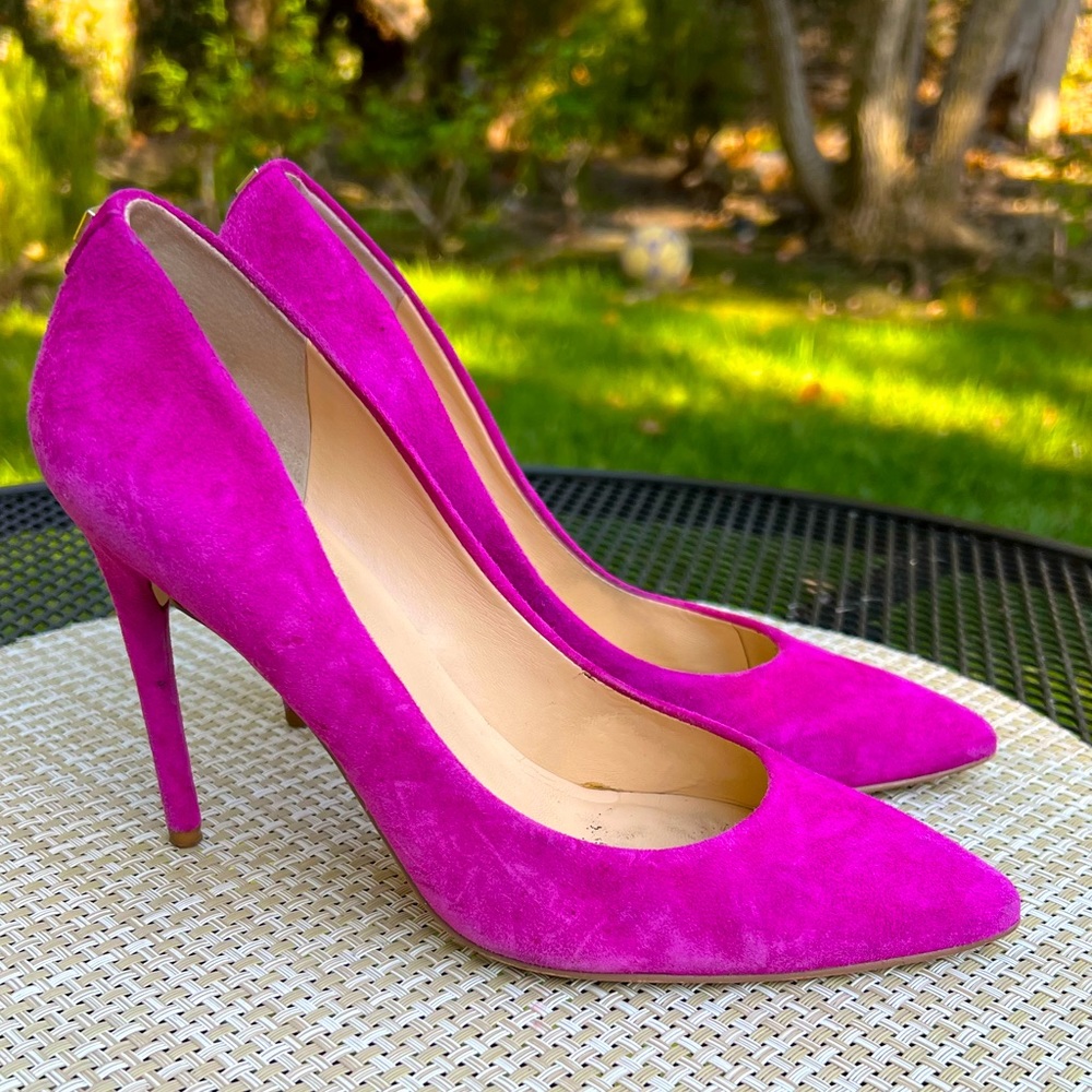 Ivanka Trump suede pumps